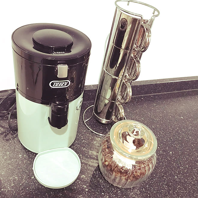 キッチン/ダレンアーモンド/マグカップ/Toffy/Toffy全自動ミル付コーヒーメーカー&hellip;などのインテリア実例 20180207