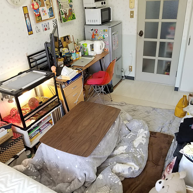 部屋全体 ひとり暮らし 一人暮らし こたつのインテリア実例 02 02 10 58 42 Roomclip ルームクリップ
