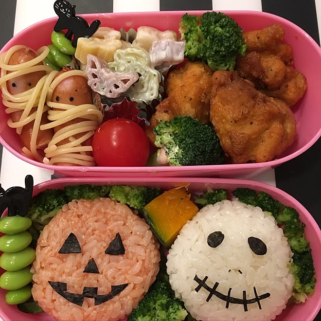 キッチン 成城石井 マカロニもハロウィンだけどわからない キャラ弁 Tdrでキッチングッズ買うの忘れた などのインテリア実例 16 10 14 08 09 32 Roomclip ルームクリップ