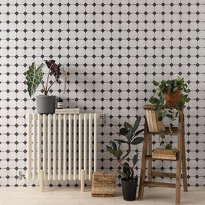 壁紙屋本舗 タイル柄 水周り 賃貸 貼ってはがせる などのインテリア実例 21 12 01 18 00 16 Roomclip ルームクリップ