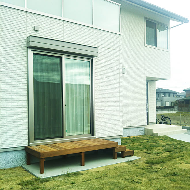 新築 ウッドデッキ 積水ハウス 積水ハウスイズロイエ 丸浜設計のインテリア実例 18 08 14 43 47 Roomclip ルームクリップ