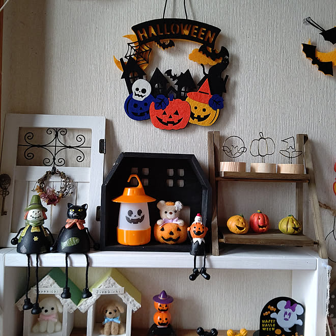 リビング ハロウィン ナチュラルキッチンの雑貨 Salut の雑貨 Seriaの雑貨 などのインテリア実例 09 24 08 33 47 Roomclip ルームクリップ