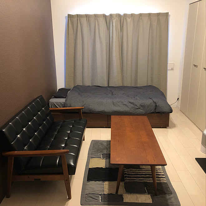 レトロ 一人暮らし アクメファニチャー ソファ 部屋全体のインテリア実例 19 05 11 13 09 17 Roomclip ルームクリップ