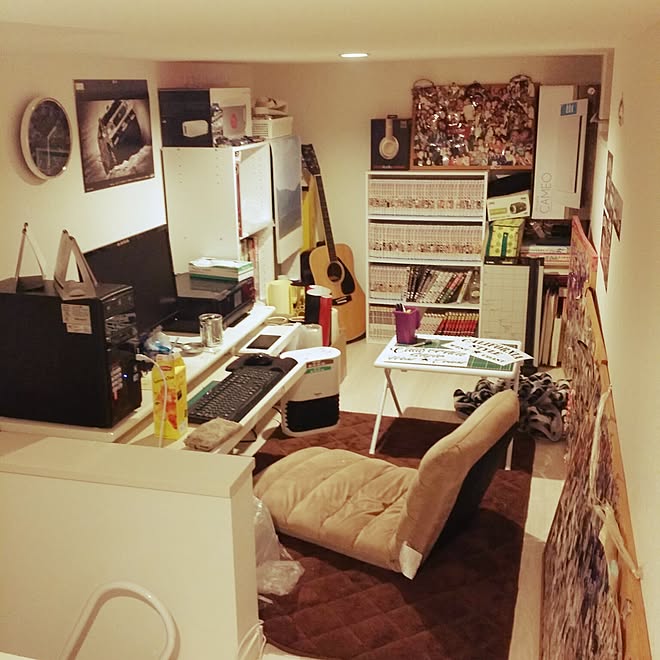 部屋全体 ウォールステッカー ロフト 趣味部屋のインテリア実例 17 01 10 21 52 15 Roomclip ルームクリップ