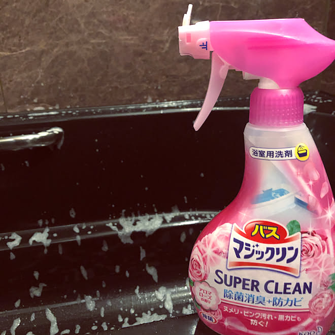 お掃除グッズ バス トイレ バスマジックリンアロマローズの香り バスマジックリン 花王 などのインテリア実例 11 15 19 13 30 Roomclip ルームクリップ