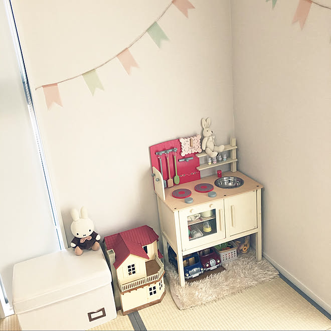 和室 シルバニアファミリー ままごとキッチンdiy Miffy 子供部屋 キッズスペース などのインテリア実例 02 01 19 09 37 Roomclip ルームクリップ
