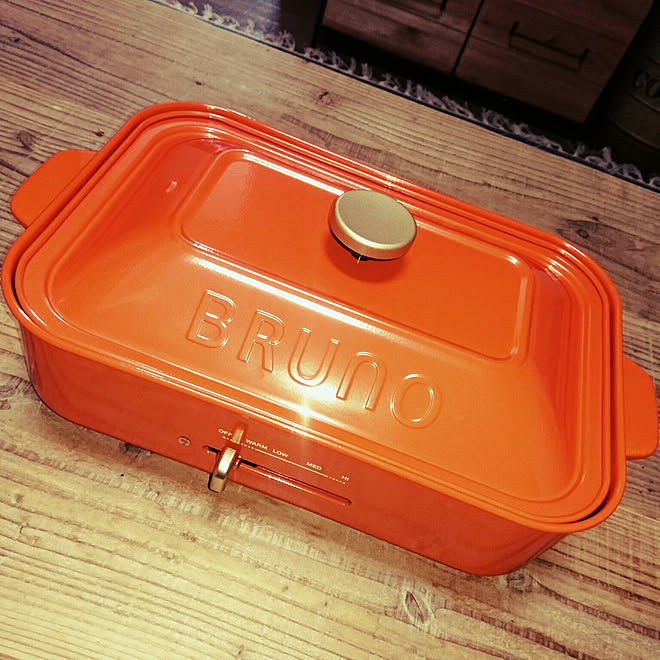 キッチン/オレンジ/ブルーノ/タコパしたい/ホットプレートのインテリア実例 - 2018-01-22 22:40:16