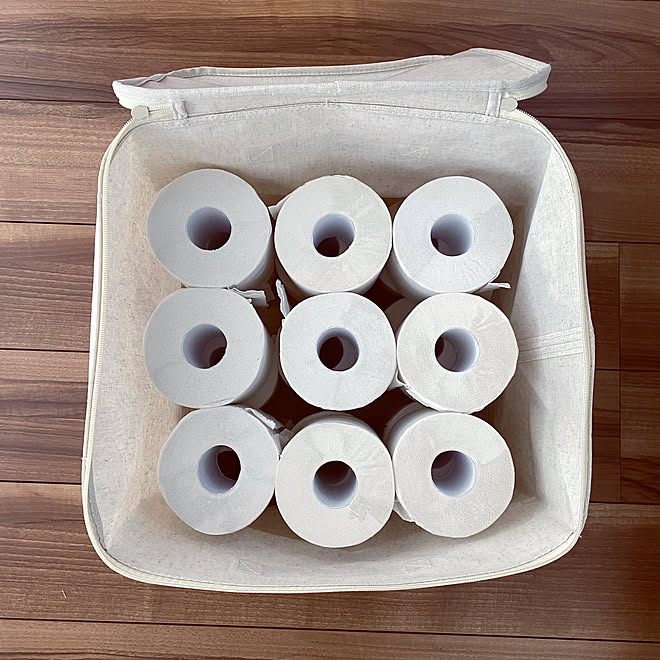 ソフトボックス 無印良品 無印収納 買い置き収納 トイレットペーパー などのインテリア実例 21 03 11 13 25 50 Roomclip ルームクリップ