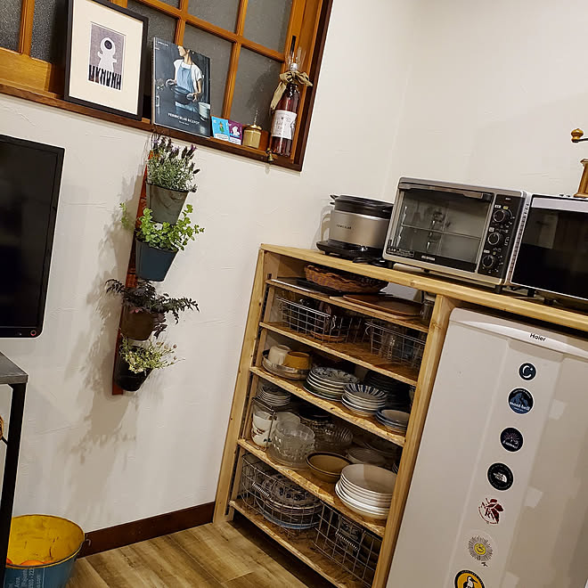 キッチン/食器棚DIY/日本家屋/キッチンリフォーム/Ⅱ型キッチン&hellip;などのインテリア実例 20210428 102722