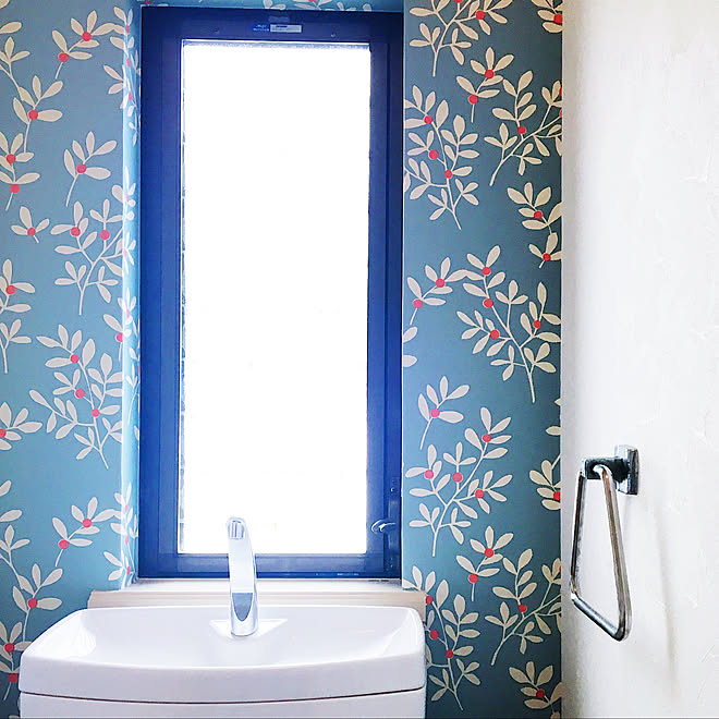 バス トイレ 北欧 壁紙 かわいい ガーリー などのインテリア実例 18 07 11 12 21 55 Roomclip ルームクリップ