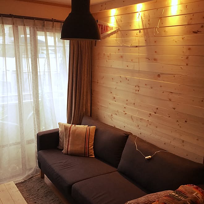 壁 天井 間接照明 ディアウォール Diy 賃貸アパート などのインテリア実例 16 09 13 10 38 Roomclip ルームクリップ