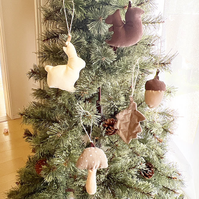 りす うさぎ クリスマス シンプルインテリア クリスマスツリー などのインテリア実例 22 11 06 01 27 10 Roomclip ルームクリップ