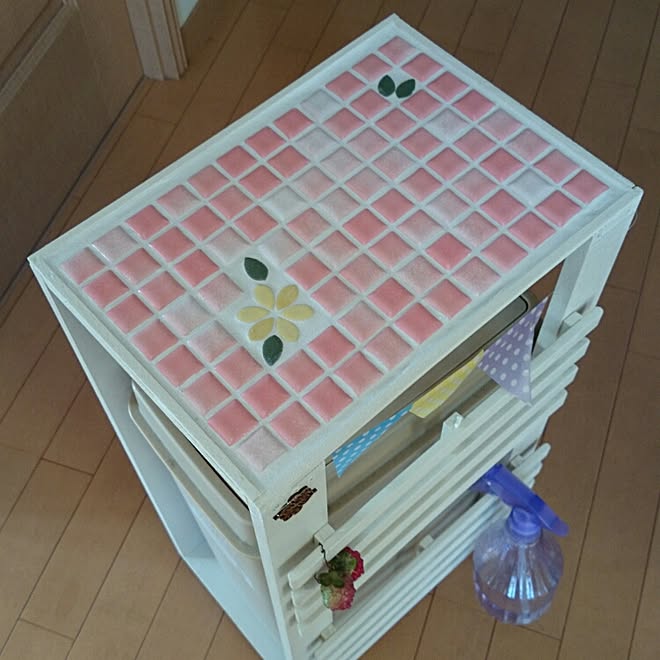 キッチン/DIY/ごみ箱収納/タイル#DIYのインテリア実例 - 2015-07-10 20:59:57