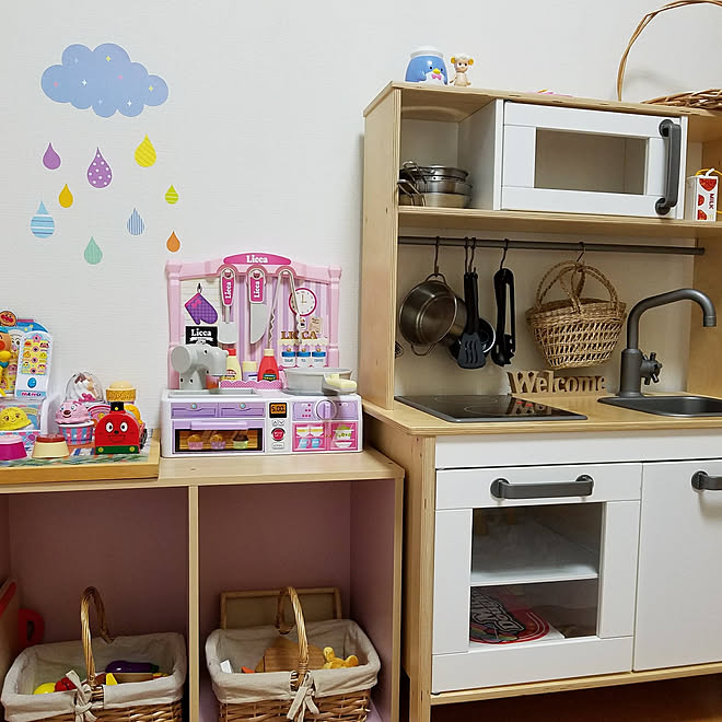 棚/IKEA/イケア/イケアキッチン/100均アイテム...などのインテリア実例 20180719 23