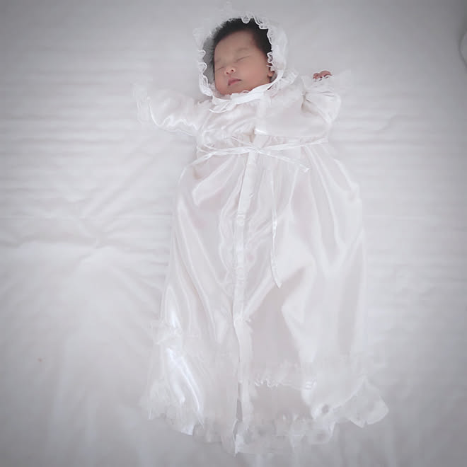 棚 出産 ベビードレス 着せてみました 手作り などのインテリア実例 22 02 13 15 40 40 Roomclip ルームクリップ