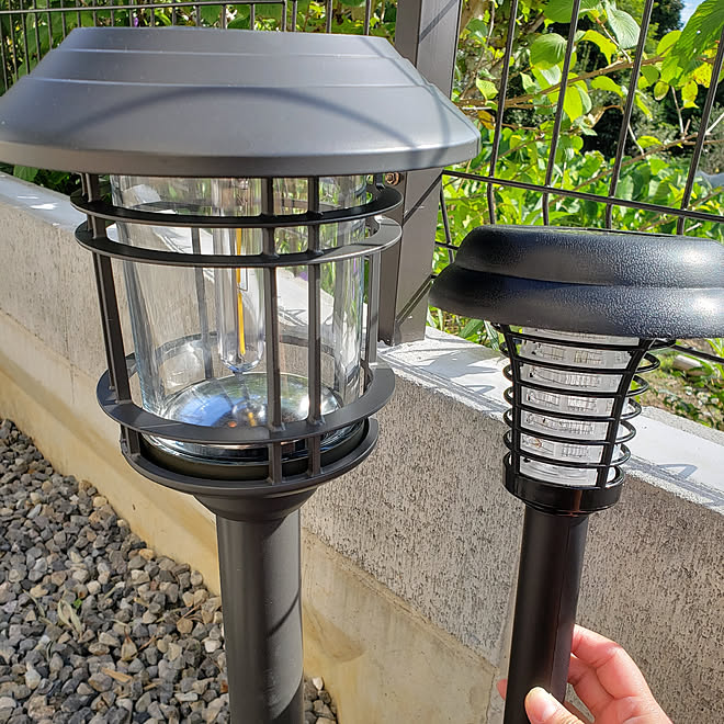 玄関 入り口 ガーデンライト 害虫対策 ソーラーledライト Uv などのインテリア実例 10 16 09 53 37 Roomclip ルームクリップ