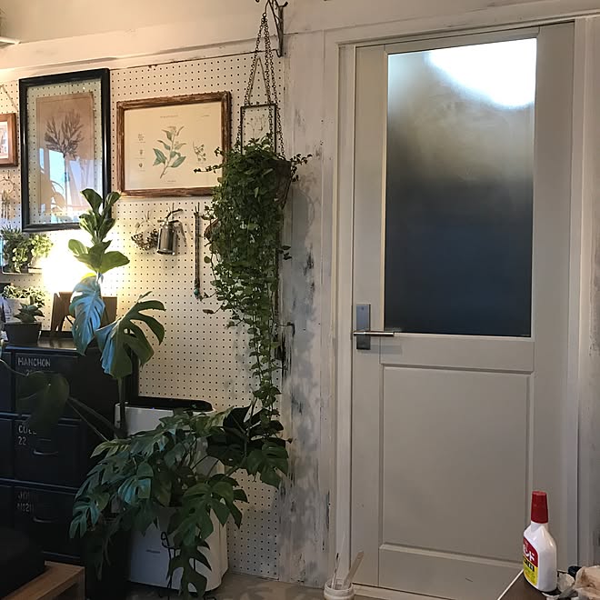 玄関 入り口 Diy 元和室 6畳 引き戸からドアへ などのインテリア実例 17 01 19 16 43 25 Roomclip ルームクリップ