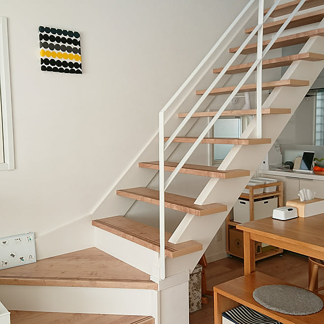 Lixil ストリップ階段 オープン階段 アイアン手すり シンプルな暮らし などのインテリア実例 19 01 06 13 06 47 Roomclip ルームクリップ