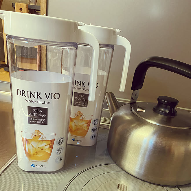 ほうじ茶 麦茶 冷茶ポット お茶は買いません お茶は沸かします などのインテリア実例 2021 07 22 18 13 51 Roomclip ルームクリップ