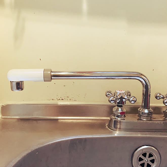 キッチン 蛇口 賃貸でも諦めない ミニキッチン できるとこから手直しのインテリア実例 18 06 28 21 36 28 Roomclip ルームクリップ