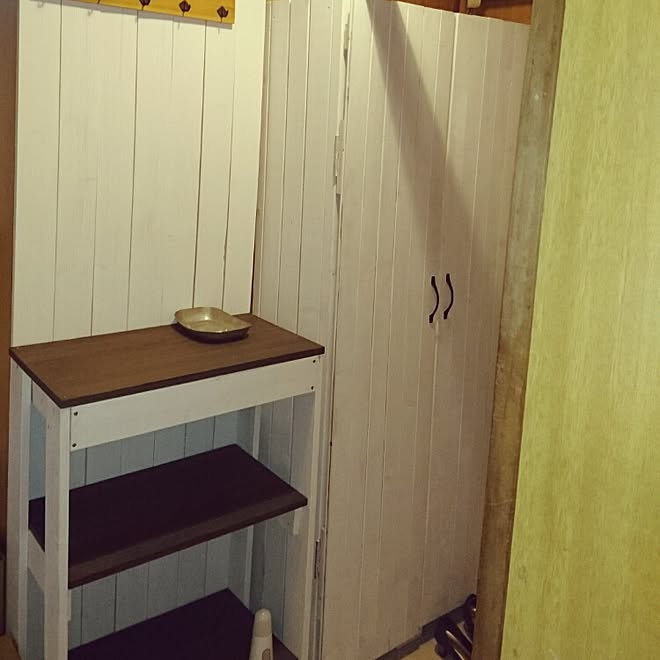 玄関/入り口/賃貸でも楽しく♪/いいね!ありがとうございます♪/原状回復OK/DIY...などのインテリア実例 - 2016-03-13 14:24:00