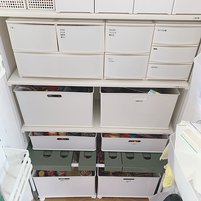 ストック収納 カインズ ニトリ 100均 パントリー収納 などのインテリア実例 21 10 05 15 26 56 Roomclip ルームクリップ