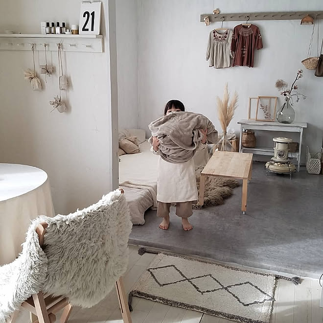 リビング 北欧インテリア ナチュラルインテリア ヴィンテージ 賃貸アパート などのインテリア実例 19 12 23 18 49 14 Roomclip ルームクリップ