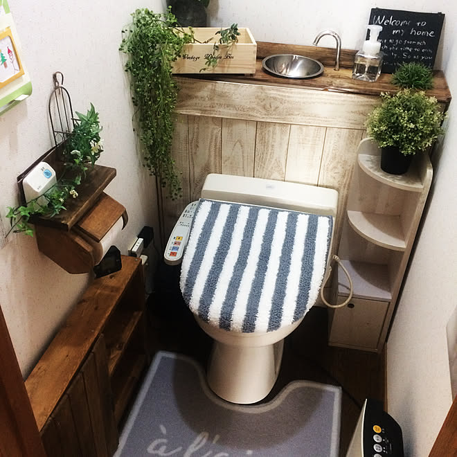 バス トイレ Dcm モニター Dcm トイレインテリア Ikeaのフェイクグリーン などのインテリア実例 18 12 23 21 15 04 Roomclip ルームクリップ