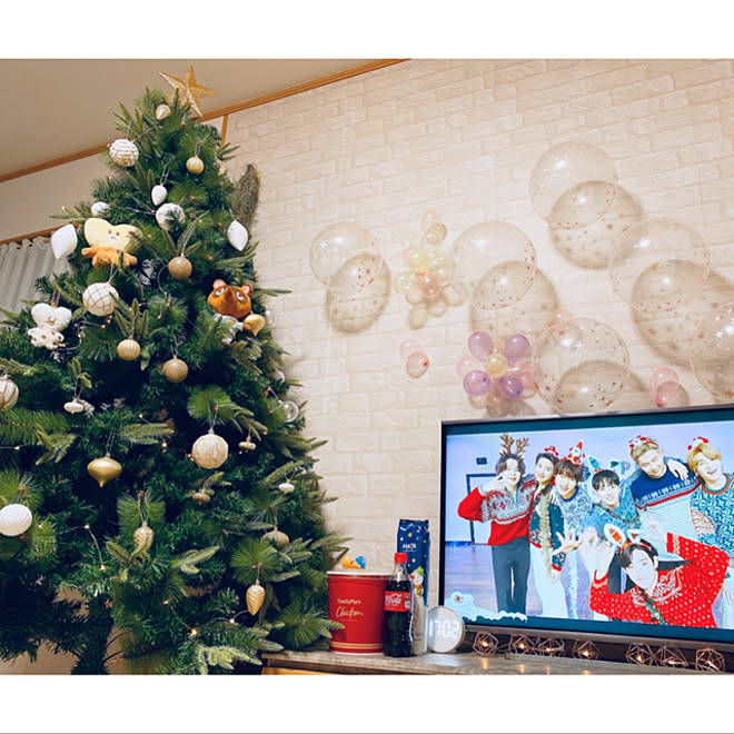 Merry Christmas たぬきち Bts Tata 部屋全体のインテリア実例 21 12 24 18 00 06 Roomclip ルームクリップ