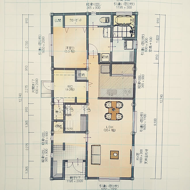 部屋全体 新築一戸建て Ldk畳 玄関収納 間取り1f などのインテリア実例 01 25 16 02 56 Roomclip ルームクリップ