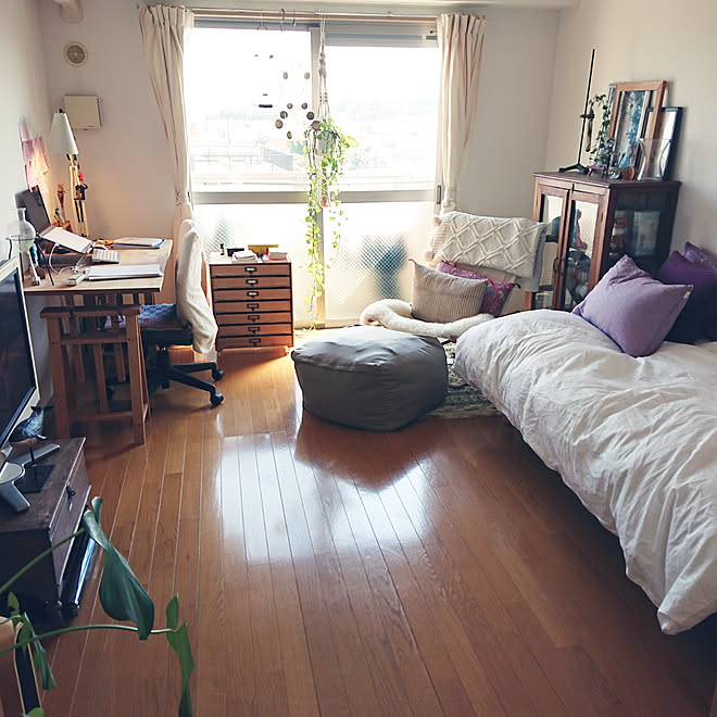 部屋全体 一人暮らし 1k 緑のある生活のインテリア実例 19 08 09 14 57 13 Roomclip ルームクリップ