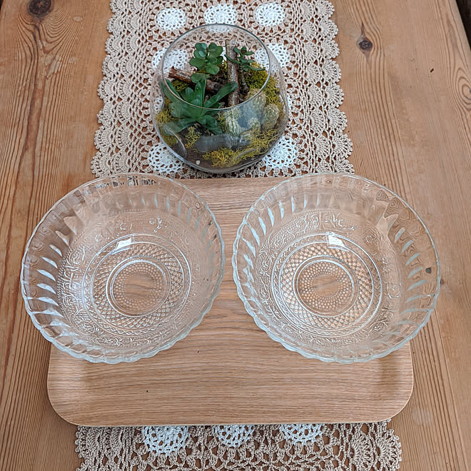 キッチン セリアの食器 セリア ガラス食器 夏食器 などのインテリア実例 06 02 07 14 35 Roomclip ルームクリップ