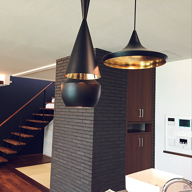 部屋全体 平田タイル 照明器具 トムディクソン 住友林業のインテリア実例 17 12 11 16 07 57 Roomclip ルームクリップ