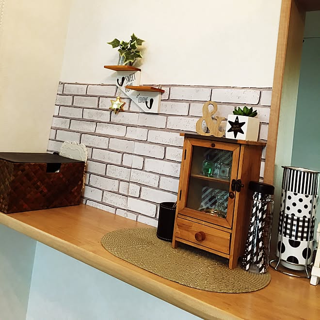 リビング 100均 Salut 男前 白黒インテリアのインテリア実例 16 06 23 14 49 56 Roomclip ルームクリップ