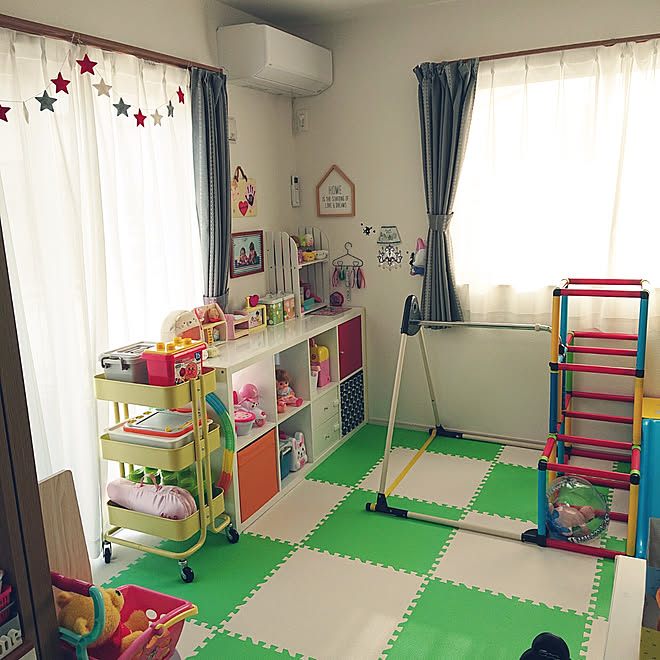 部屋全体/子供部屋/おもちゃ収納/IKEAの棚/女の子おもちゃ&hellip;などのインテリア実例 20201003 081557