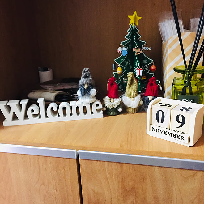 Christmas/3COINS/100均/雑貨/玄関/入り口のインテリア実例 - 2019-11-25 23:19:09