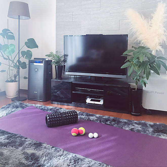 カラダをほぐす ゴルフボール テニスボール ストレッチポール ヨガマット などのインテリア実例 21 01 26 10 23 15 Roomclip ルームクリップ