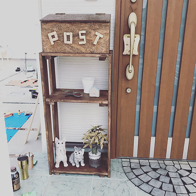 Diy カフェ風 玄関 入り口のインテリア実例 05 05 23 27 42 Roomclip ルームクリップ