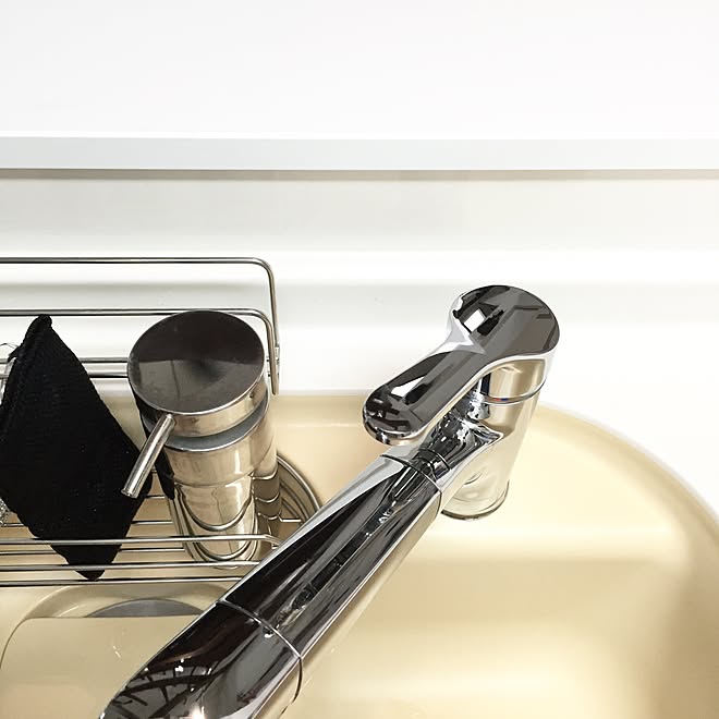 キッチン/ディスペンサー IKEA/シンク/掃除/マジックリン ピカッと輝くシート...などのインテリア実例 20150624 22