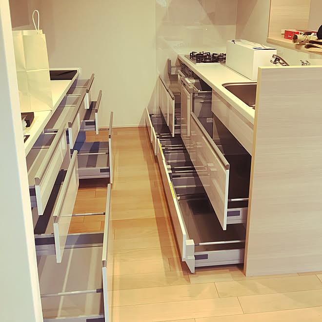 キッチン 対面キッチン クリナップクリンレディ ダイニング側収納のインテリア実例 19 02 01 27 23 Roomclip ルームクリップ