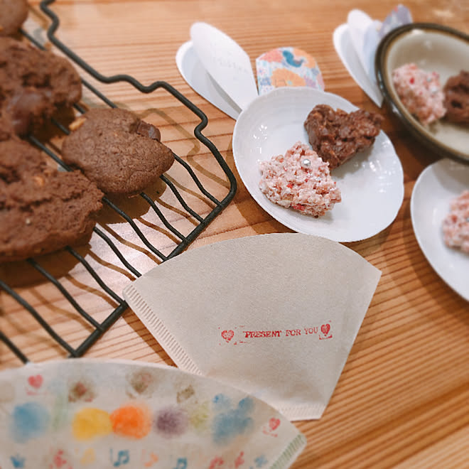 お菓子作り こどもと暮らす バレンタインチョコ バレンタイン 手作りチョコ などのインテリア実例 02 11 13 03 10 Roomclip ルームクリップ
