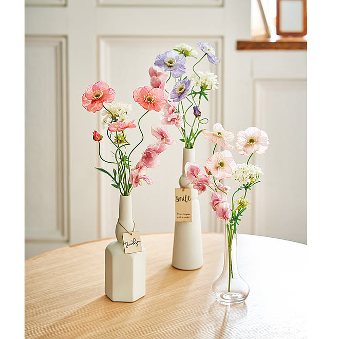 韓国インテリア スイートピー 春 季節を感じる暮らし フラワーベース などのインテリア実例 22 03 19 05 14 Roomclip ルームクリップ