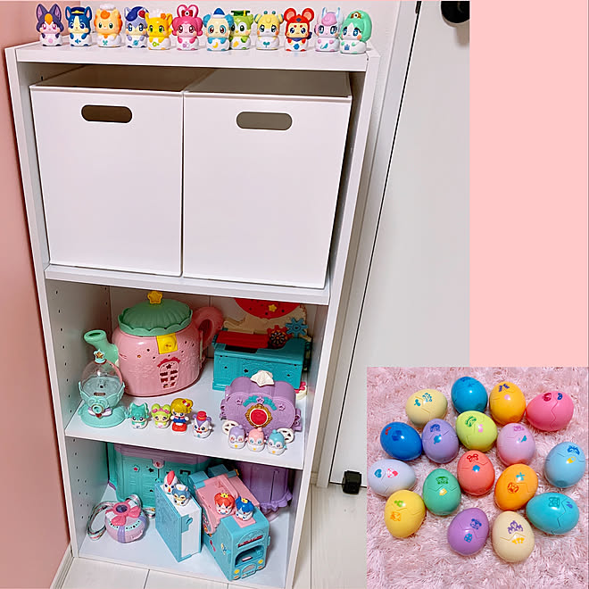 ニトリ おもちゃ収納 ここたま 女の子 子供部屋 などのインテリア実例 19 07 24 08 49 26 Roomclip ルームクリップ