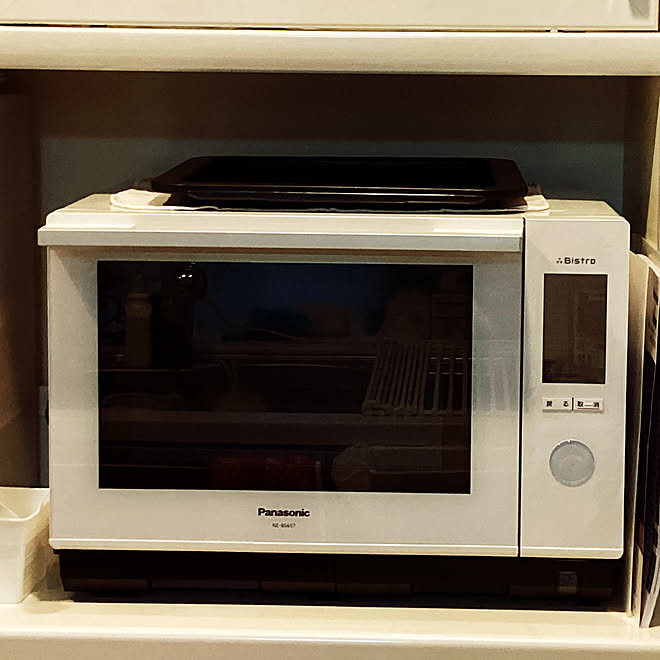 オーブンレンジ シンプル ホワイトインテリア 模様替え ホワイト化を目指して などのインテリア実例 21 07 21 12 08 50 Roomclip ルームクリップ