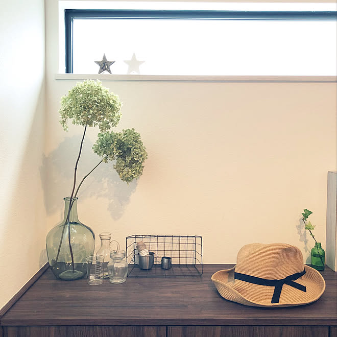 玄関 入り口 白雪姫 ヘデラ白雪姫 ヘデラ水差し ダイソー などのインテリア実例 18 08 01 08 01 50 Roomclip ルームクリップ