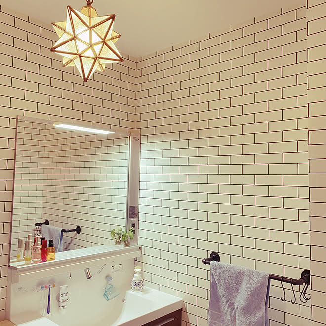 Interior カフェ風インテリア れんが壁紙 ブルックリン風 ブルックリンスタイルの家 などのインテリア実例 22 02 11 14 33 33 Roomclip ルームクリップ