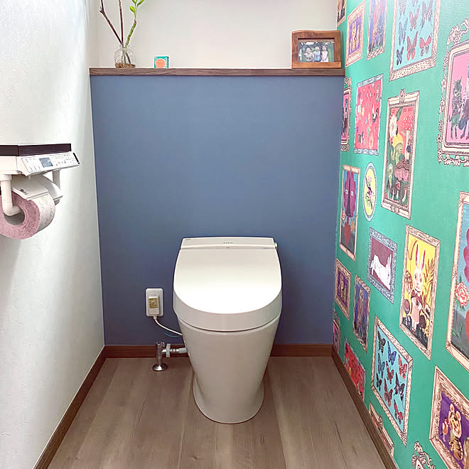 ナタリーレテの壁紙 ナタリーレテ トイレの壁紙 トイレの壁 トイレ などのインテリア実例 05 25 09 27 42 Roomclip ルームクリップ