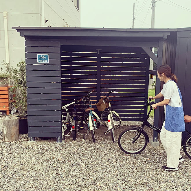 物置き 物置 Diy 自転車置き場 自転車置き場diy などのインテリア実例 08 08 21 32 10 Roomclip ルームクリップ