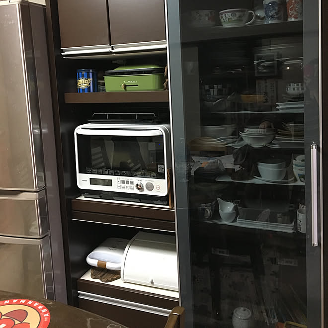 キッチン Breadケース ホットサンドメーカー オーブンレンジ Toshibaオーブンレンジ などのインテリア実例 17 12 25 12 04 Roomclip ルームクリップ