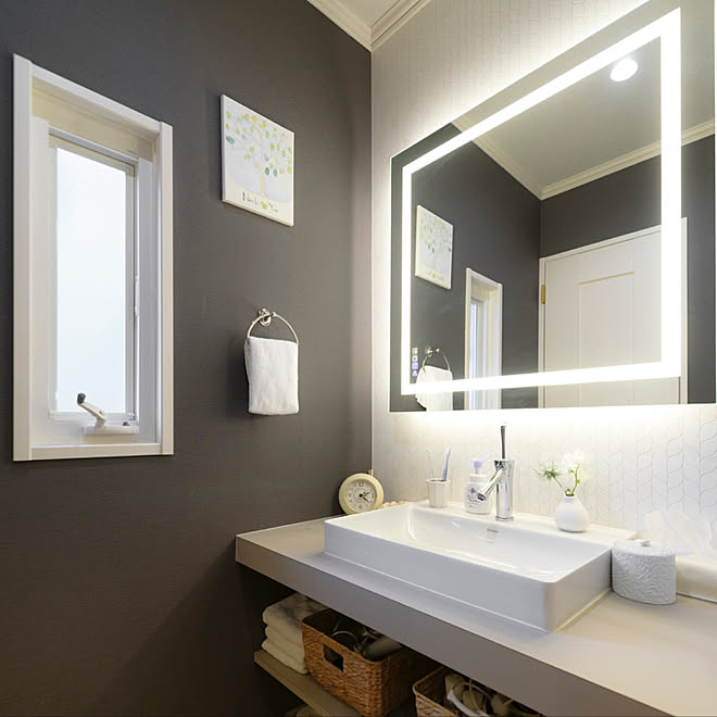 独立洗面台 海外製 新築 海外インテリアに憧れて パルフェ などのインテリア実例 07 16 07 25 Roomclip ルームクリップ